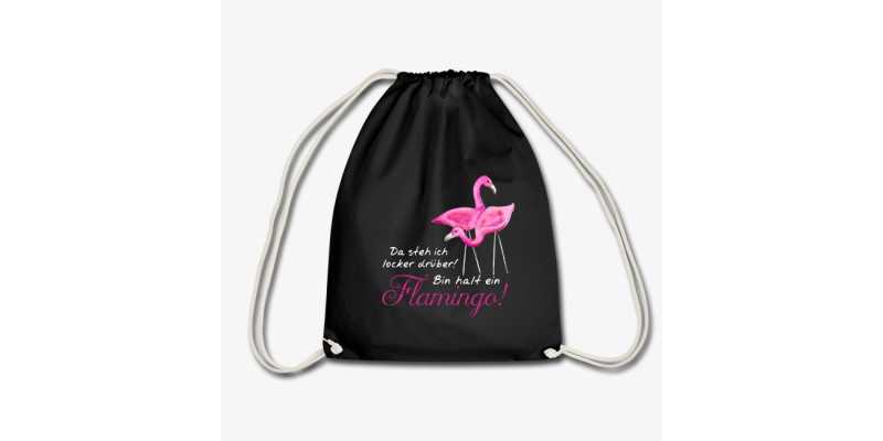 Flamingo-Shirts und Tassen mit Sprüchen in unserem Spreadshirt-Shop - Flamingo Shirts Tassen Turnbeutel mit Sprüchen bei Spreadshirt