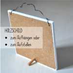 Dekoschild mit Weisheit AM ENDE wird ALLES GUT 13 x 13 cm (SAH+D) Holz