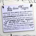 Schild  LEBE DEINE TRÄUME