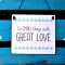 Schild Do small things with GREAT LOVE 13,5 x 15,5 cm (M)