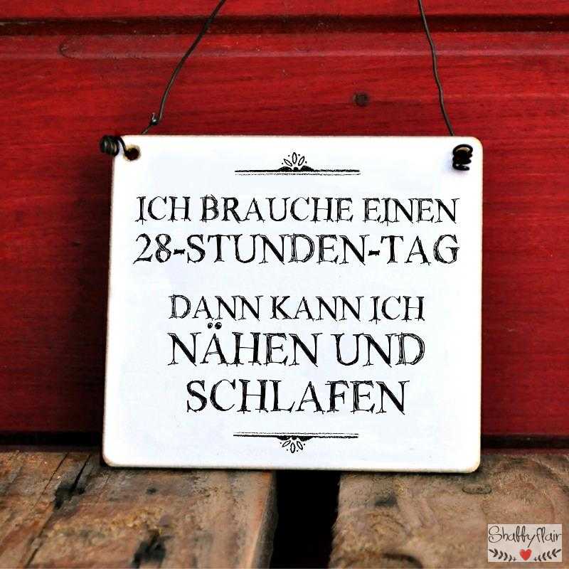 Schild Mit Spruch 28 Stunden Nahen Schlafen