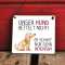 Dekoschild MEIN HUND bettelt nicht 13 x 13 cm (SAH+D) Holz