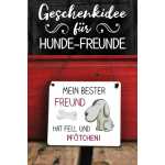 Hundeschild Mein bester Freund hat Fell und Pfötchen