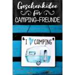 Camping-Schild mit Spruch I love camping