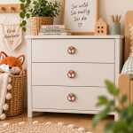 Kinder Möbelknopf mit Tiermotiv fürs Kinderzimmer Fuchs