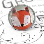 Kinder Möbelknopf mit Tiermotiv fürs Kinderzimmer Fuchs