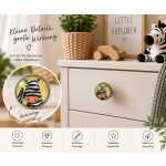 Kinder Möbelknopf mit Tiermotiv fürs Kinderzimmer Zebra