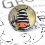 Kinder Möbelknopf mit Tiermotiv fürs Kinderzimmer Zebra