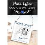 Schild für zuhause Home Office - Bitte Ruhe