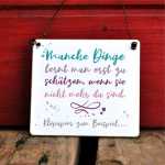 Schild mit lustigem Klopapier-Spruch