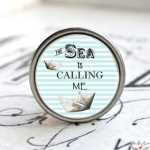 Maritimer Metallknauf M&ouml;belknauf The Sea is calling me