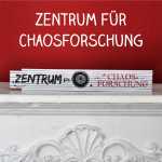 Zollstock mit Spruch Zentrum f&uuml;r Chaosforschung