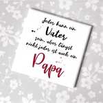 Magnet mit Spruch Papa Geschenkidee Vatertag