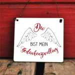 Schild Du bist mein Gedankenzwilling