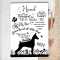 Kunstdruck Hund Wortcollage DINA4 - Geschenkidee für Hundeliebhaber