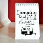 Camping-Kalender mit Sprüchen für Campingfreunde