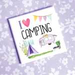 Magnet I love Camping Geschenkidee für Camper