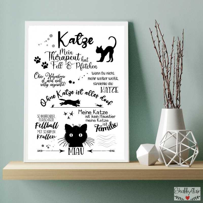Katzenschild, Lustiges 2D Paar-Katzen-Schild Für T Produktbild-Vorschau 4