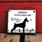 Hinweisschild Vorsicht freilaufender Hund - Tor immer geschlossen halten (wetterfest) 17 x 20 cm 4 Löcher