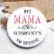 Button Spiegel / Flaschenöffner / Magnet Bei Mama schmeckts am besten