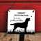 Labrador Hundeschild Vorsicht Hund Tor schließen wetterfest