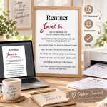 Rentner Definition zum Download + selbst ausdrucken Geschenkidee zum Ruhestand