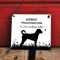Hundeschild Vorsicht freilaufender Hund Tor geschlossen halten, Labradoodle, Vorsicht Hund Schild, Hund Warnschild, Schild Hund, Hundewarnschild