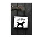 Hund Warnschild, personalisiertes Hundeschild Vorsicht freilaufender Hund, Vorsicht Hund Schild, Hundewarnschild, Schild Hund, Pudel, individuell