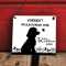 Hund Warnschild, personalisiertes Hundeschild Vorsicht freilaufender Hund, Vorsicht Hund Schild, Hundewarnschild, Schild Hund, Pudel, individuell
