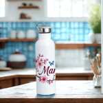 Thermosflasche mit Bambusdeckel Kirschblüte | Mama Geschenkidee | Muttertagsgeschenk | Geschenkidee für Mama | Trinkflasche