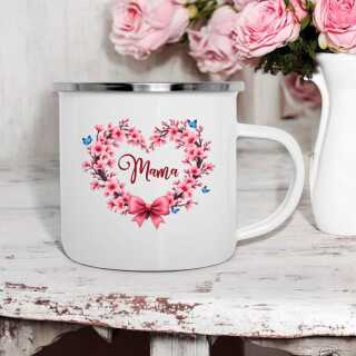 Emaille-Tasse Mama | Muttertagsgeschenkidee | Geschenk für Mutter | Mamageschenk | Mutter Tochter Geschenk| Emaille-Tasse