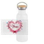 Thermosflasche mit Bambusdeckel | Mama Geschenkidee |...