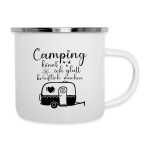 Emaille Tasse Camping Geschenk für Outdoor-Fans |...