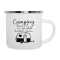 Emaille Tasse Camping Geschenk für Outdoor-Fans | Campingbecher | Campingurlaub & Lieblingstasse | Campergeschenk Emaille-Tasse