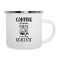 Emaille Tasse Camping ist meine Pause von der Realität - Camping Geschenk für Outdoor-Fans | Campingurlaub & Lieblingstasse Emaille-Tasse