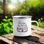 Emaille Tasse PAPArieren Spruch | Vatertagsgeschenk |...