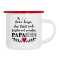 Emaille Tasse PAPArieren Spruch | Vatertagsgeschenk | Vatertag Ideen | Vatertag 2025 | Papa Geburtstag Spruch