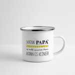 Emaille Tasse Wenn Papa es nicht reparieren kann, dann keiner | Vatertagsgeschenk | Vatertag Ideen | Vatertag 2025 | Papa Geburtstag Spruch Emaille-Tasse