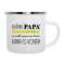 Emaille Tasse Wenn Papa es nicht reparieren kann, dann keiner | Vatertagsgeschenk | Vatertag Ideen | Vatertag 2025 | Papa Geburtstag Spruch Emaille-Tasse