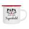 Emaille Tasse Papa Du bist unser Superheld | Vatertagsgeschenk | Vatertag Ideen | Vatertag 2025 | Papa Geburtstag Spruch