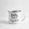 Emaille Tasse Papa Du bist unser Superheld | Vatertagsgeschenk | Vatertag Ideen | Vatertag 2025 | Papa Geburtstag Spruch