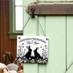 Möhrchen Märchenland Schild | Kaninchenstall Schild personalisiert | Kaninchen Schild wetterfest kaufen | Hasenschild | Metallschilder