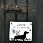 Hundeschild Garten Dackel personalisierbar mit Wunschtext...