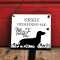 Hundeschild Garten Dackel personalisierbar mit Wunschtext – Vorsicht freilaufender Hund – Tor immer geschlossen halten – wetterfest