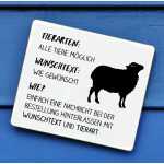 Hundeschild mit Boxer-Motiv – Vorsicht freilaufender Hund 2 Löcher oben + Drahtaufhängung