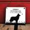 Hundeschild Border Collie – Vorsicht Hund Schild mit Motiv der Hunderasse – wetterfest