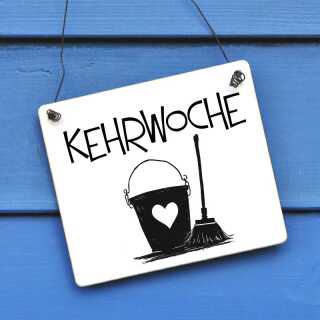 Kehrwoche-Schild für Deine Hausgemeinschaft oder WG