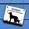 Hundeschild Achtung Hund | Freilaufende Alarmanlagen | Hunde Warnschild | individuelles Schild mit Wunsch-Hunderasse | wetterfest