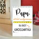 Das perfekte Papa-Set Geschenkidee mit Papa-Sprüchen 1 Zollstock + 1 Magnet + 1 Tischaufsteller