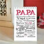 Das perfekte Papa-Set Geschenkidee mit Papa-Sprüchen 1 Zollstock + 1 Magnet + 1 Tischaufsteller